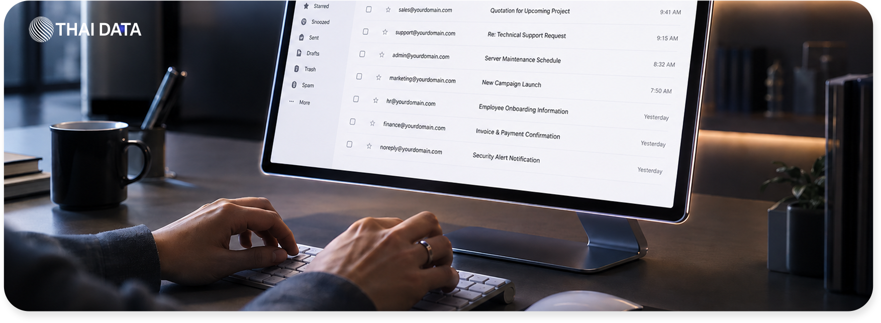 how to fix cannot check email on own domain